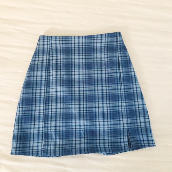 Brandy Melville Dresses & Skirts - Brandy Melville/John Galt blue plaid skirt.